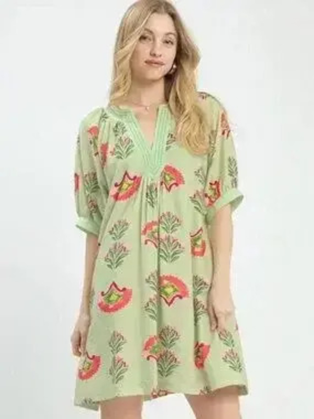 Umgee Abstract Print Mini Dress - Picture 1 of 6